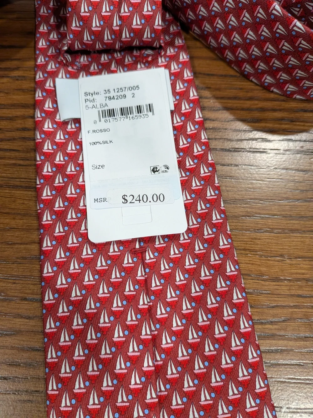 Salvatore Ferragamo silk tie